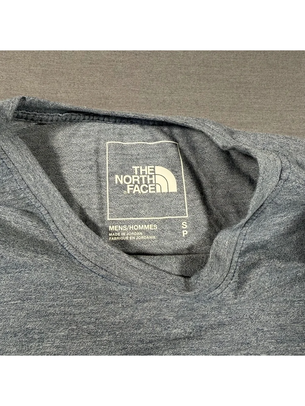 The North Face Men's Long Sleeve Crew Neck Shirt Gray Size Small Q 103